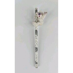 Vintage Applause Pencil Mummy Topper 1989 Taiwan Halloween Black White No. 2